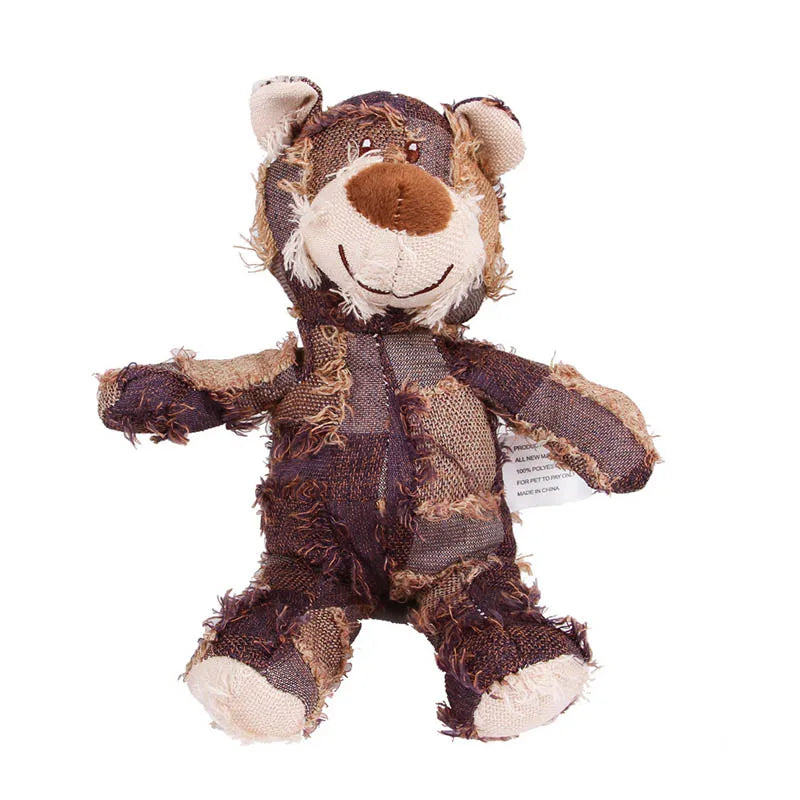Jouet sonore en peluche pour chien - Jouet interactif en peluche pour chien