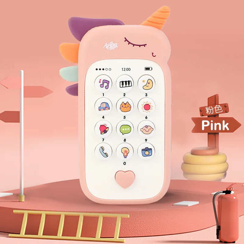 Baby Phone Toy - Music Sound Telephone with Teether