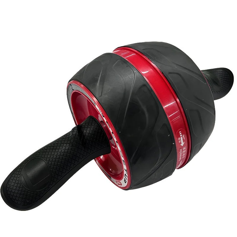Black and red ab roller on a white background