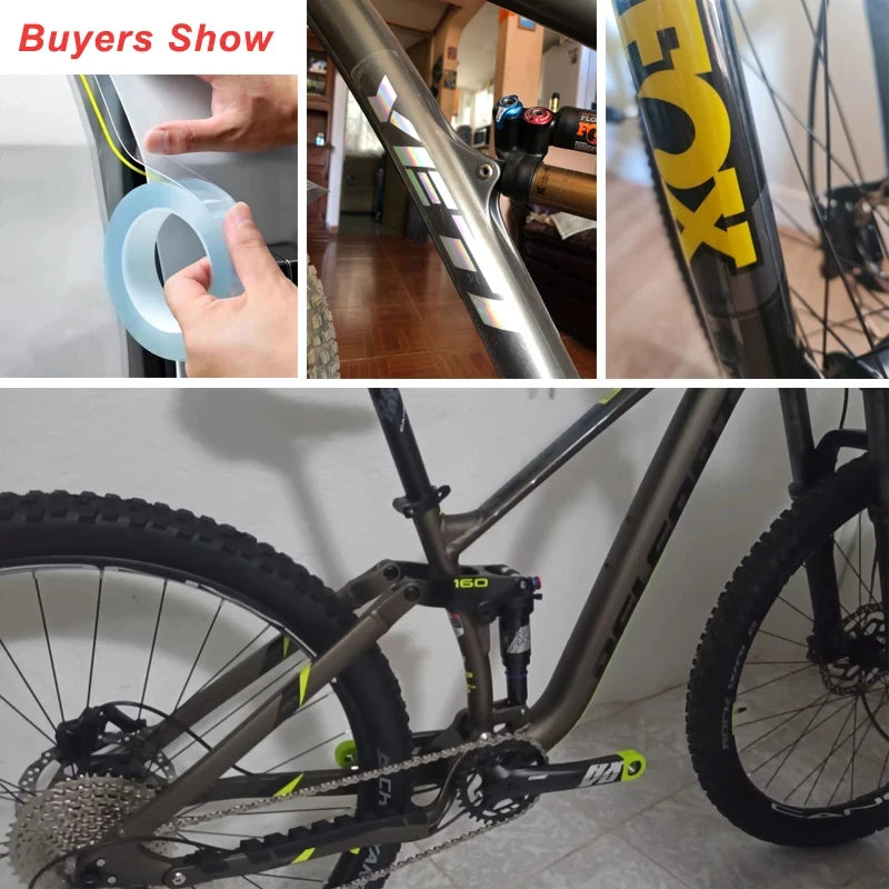 Transparent Bicycle Stickers Tape - Bike Frame Protector Film