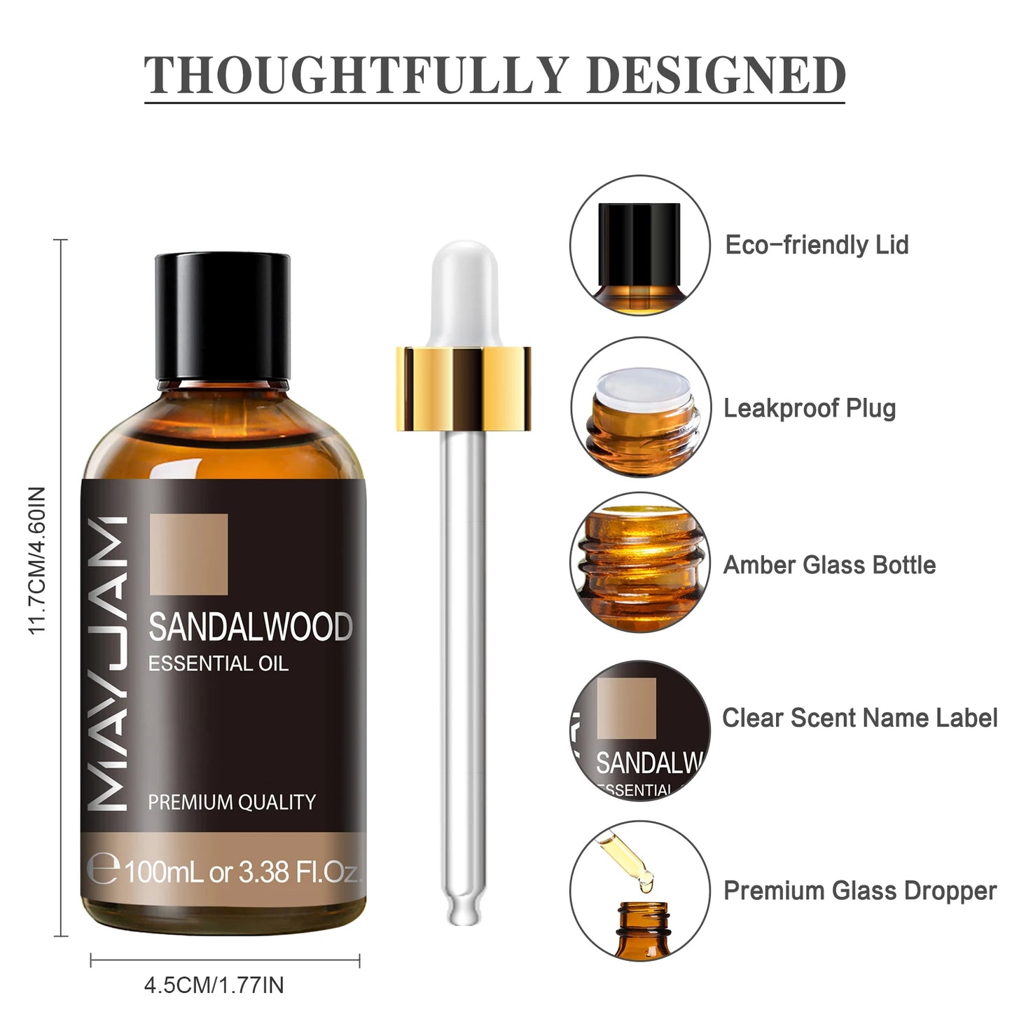 Essential Oil Set with Dropper - Aromatherapy Oils for Diffusers