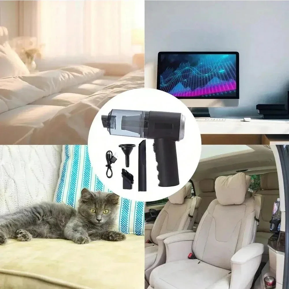 USB Charging Car Vacuum Cleaner - High Power ATV Motor