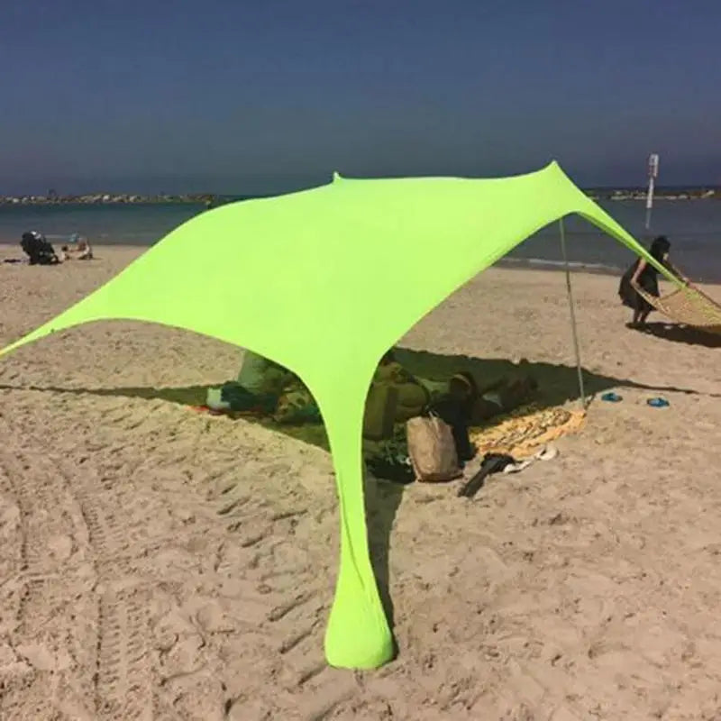 Toldo de playa - Tienda de sombra resistente al viento y con protección UPF50+