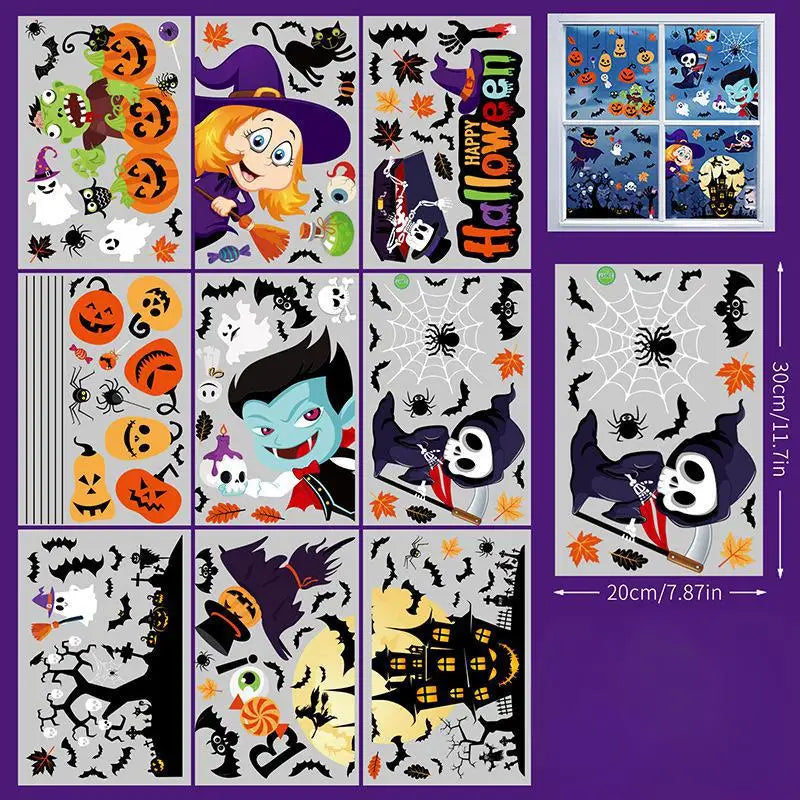 Halloween Hanging Ghost Mask Door Curtain - Haunted House Decor
