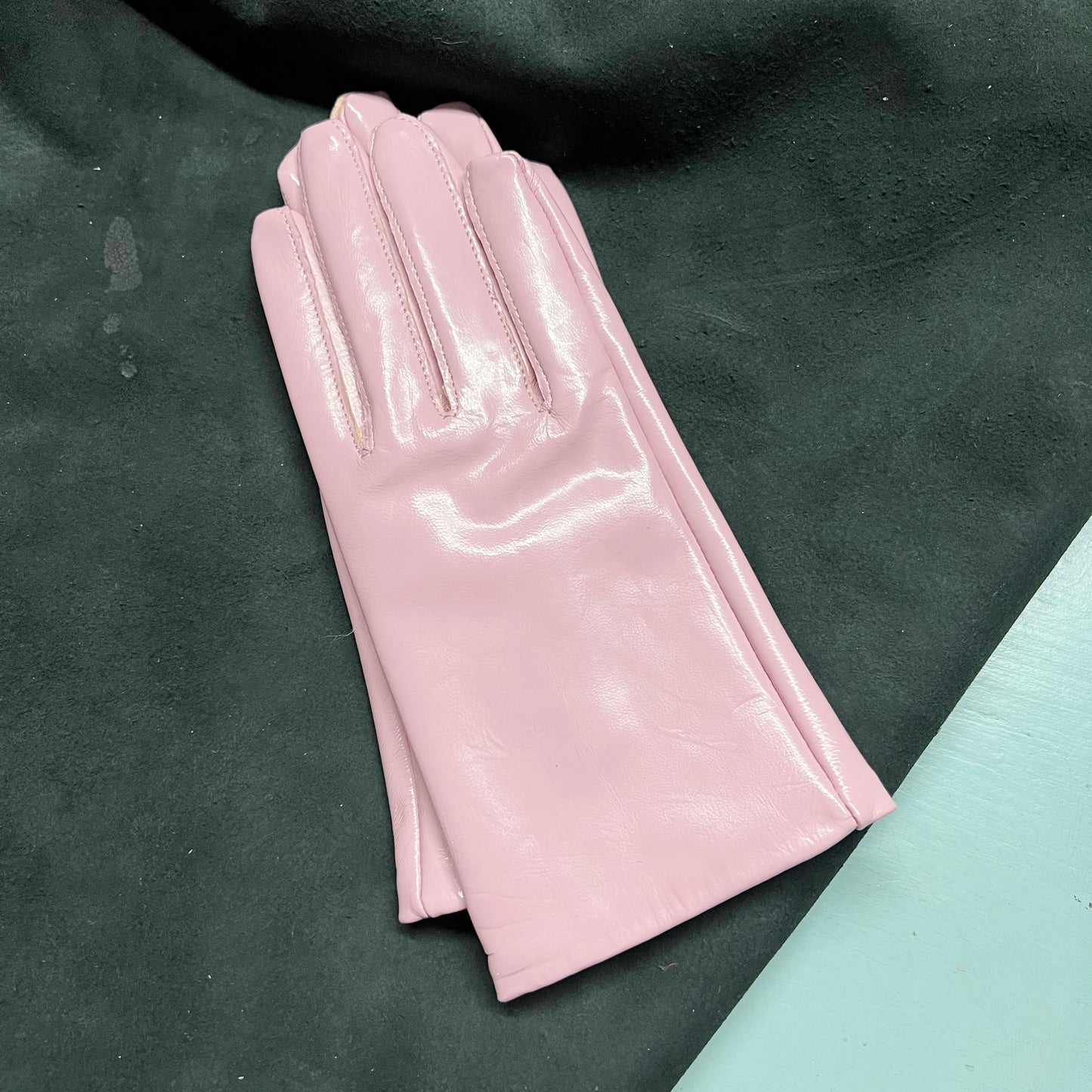 Guantes elegantes de piel de cordero con forro fino para mujer - Piel de oveja auténtica