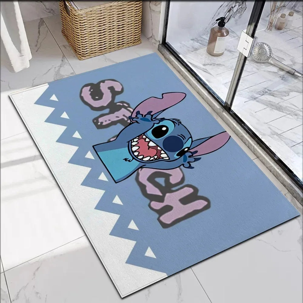 Disney Stitch Door Mat - Non-Slip Washable Entrance Rug