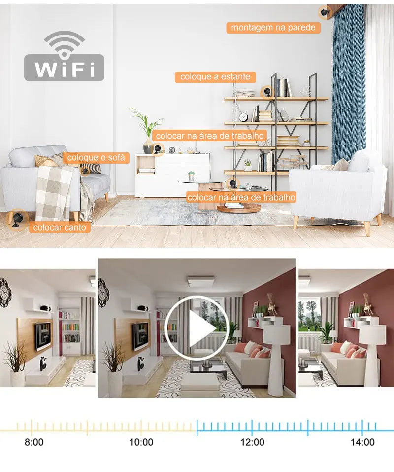 A9 Mini WiFi Security Camera - Wireless Remote Monitoring