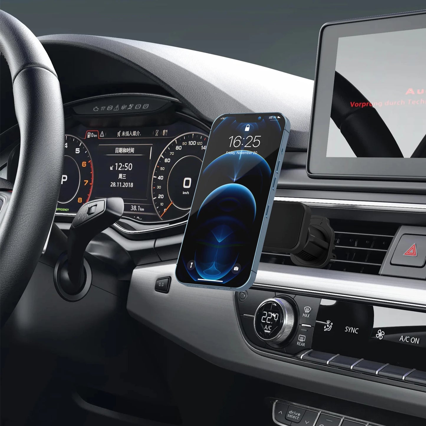 Universal Magnetic Phone Car Mount - Twist-Lock Air Vent Mount