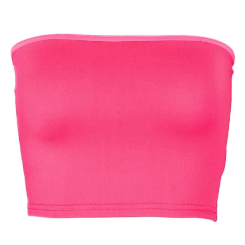 Women's Summer Strapless Tube Top - Off Shoulder Bandeau