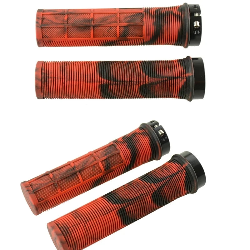 TPR Bicycle Grips - Aluminum Alloy Lock-On Handlebar