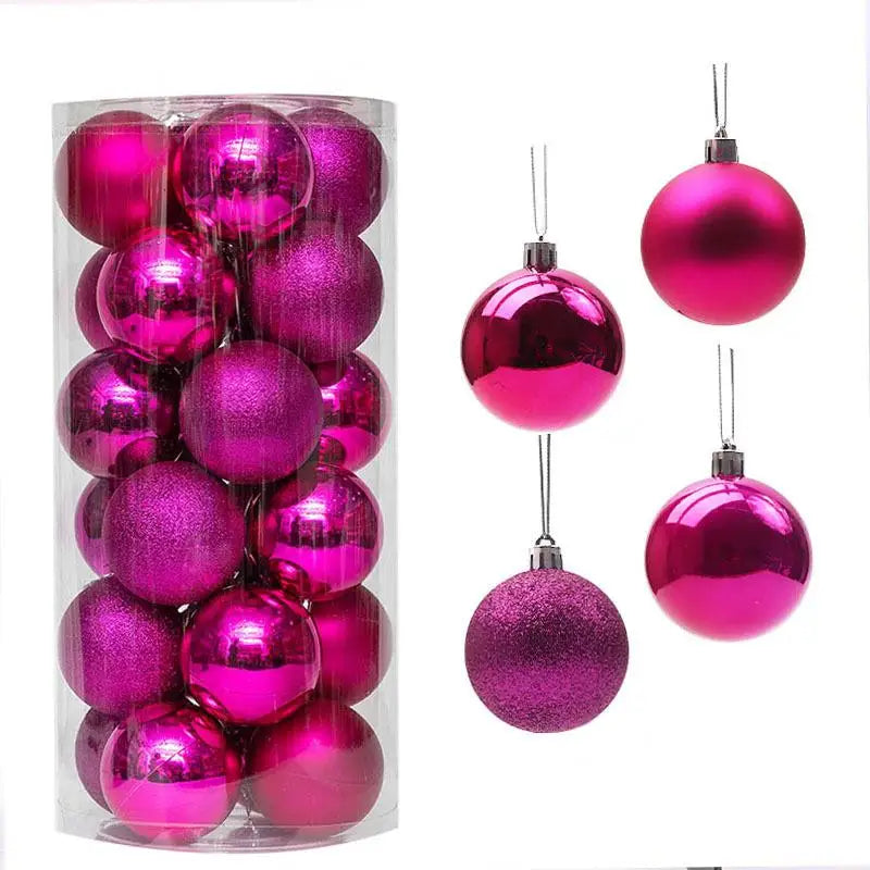 Christmas Ball Ornaments - Multicolor Electroplating Pendant Set