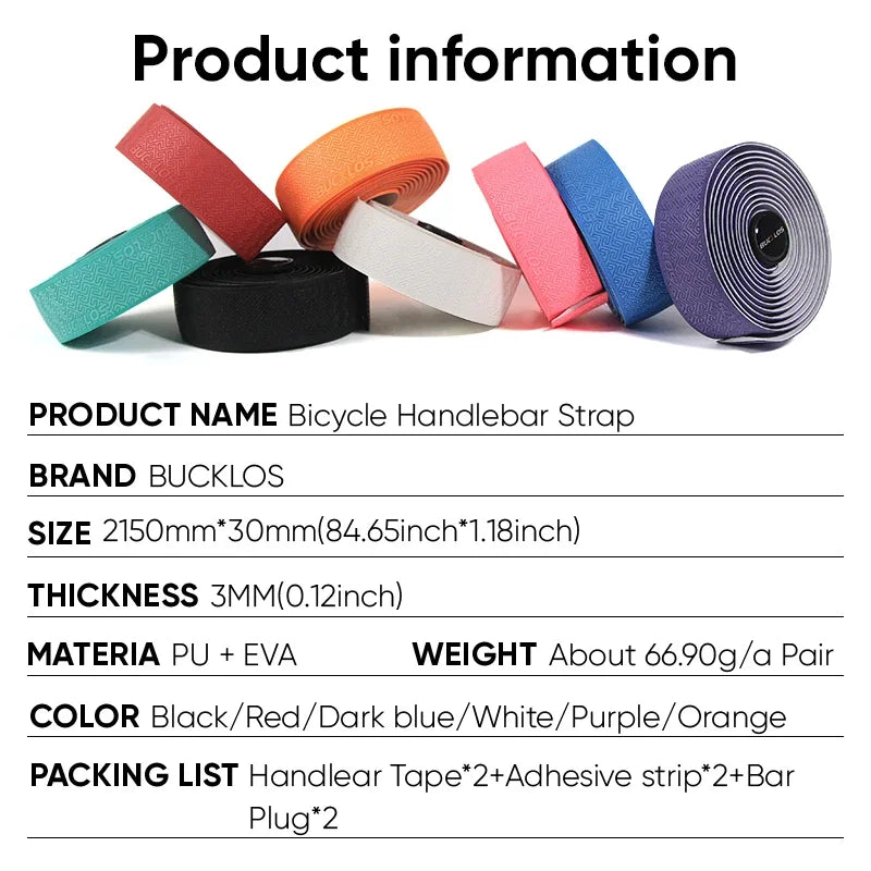 Bicycle Handlebar Tape - Anti-Slip Waterproof Bar Wrap