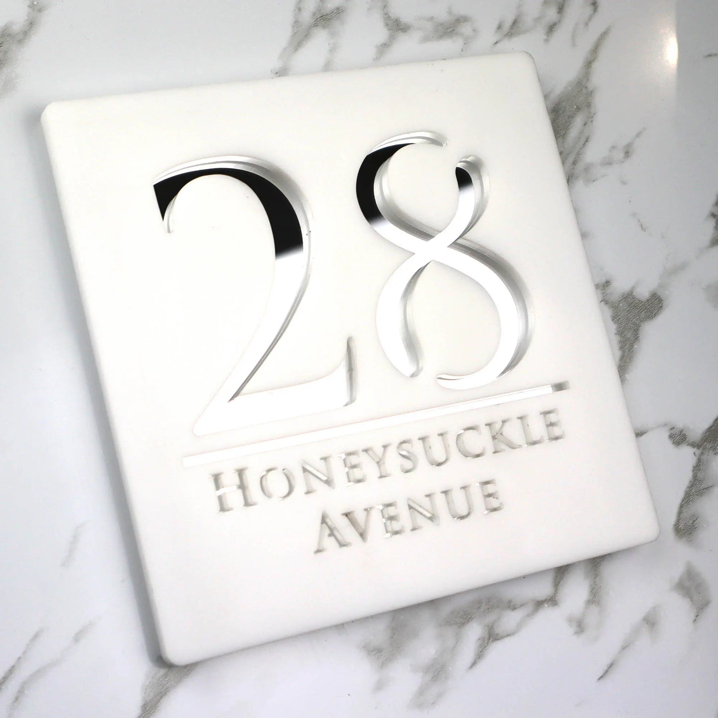 Letrero de acrílico personalizado con números de casa modernos, placa con letras 3D para puerta, dirección, calle, nombre, decoración del hogar
