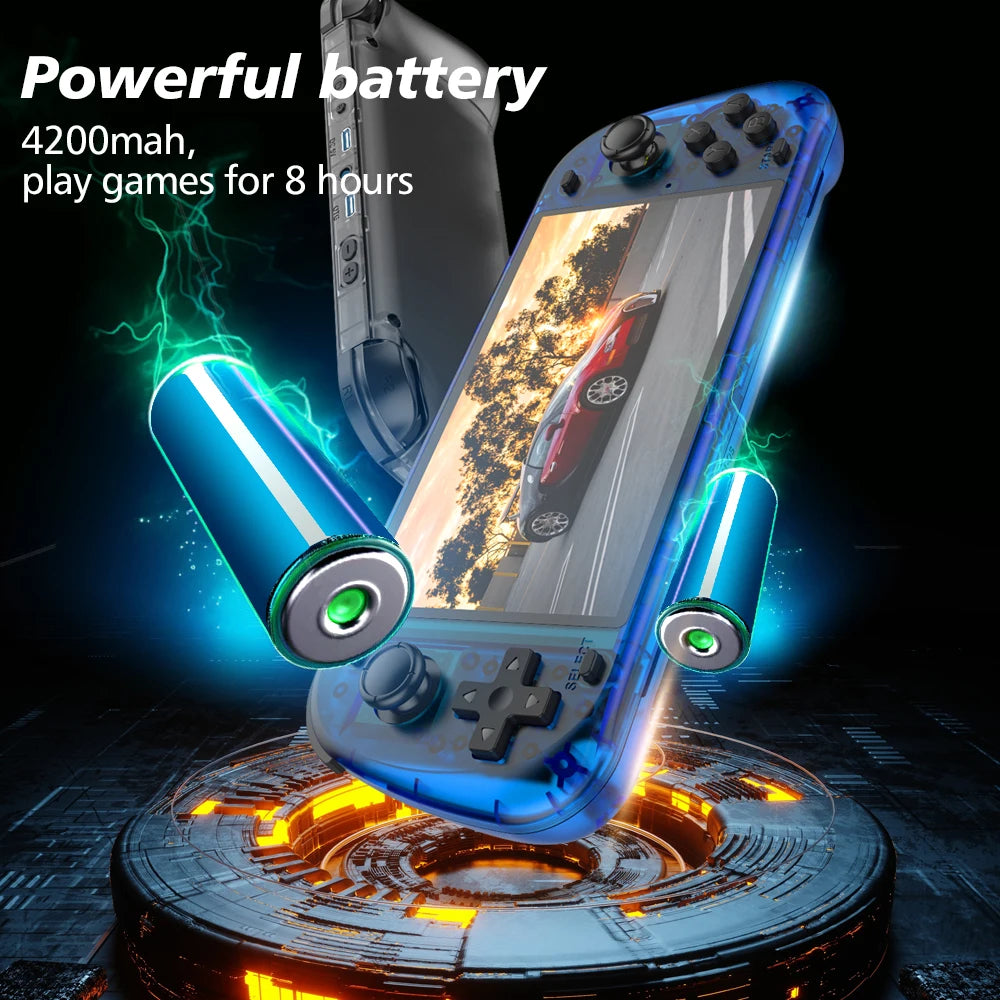 Large Screen Retro Handheld Game Console - Portable Gaming Device