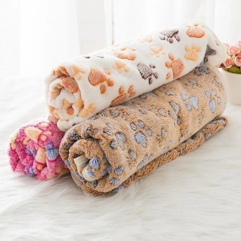 Soft Fluffy Pet Blanket - Coral Fleece Mat for Cats & Dogs