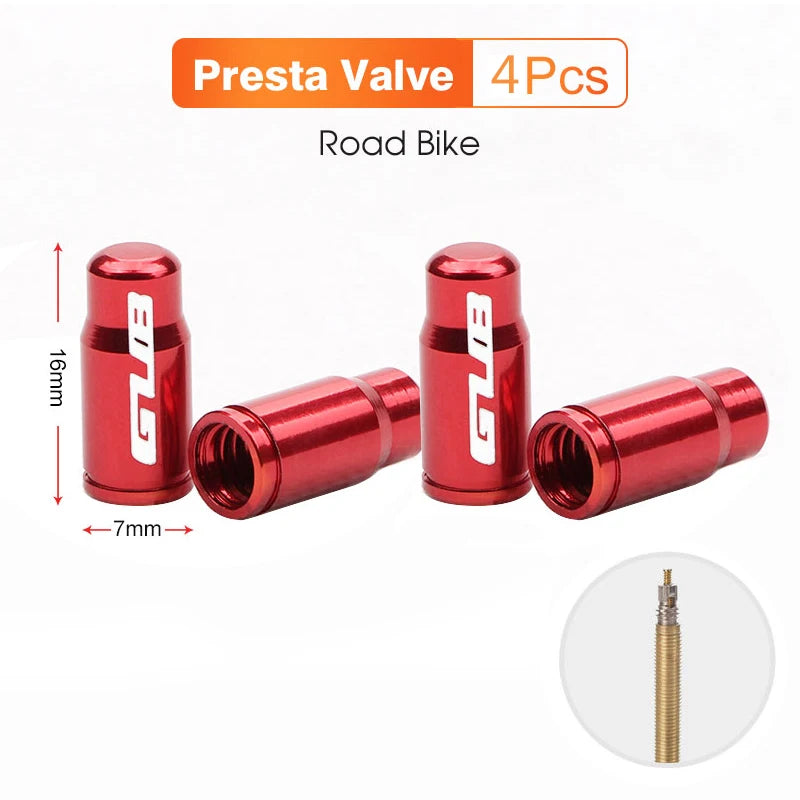 Aluminum CNC Bicycle Tire Valve Cap - Dustproof Schrader Presta