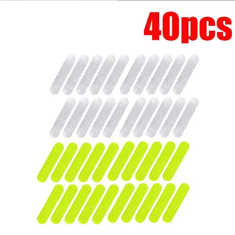 Motorcycle Helmet Warning Reflective Stickers - Night Safety Strips
