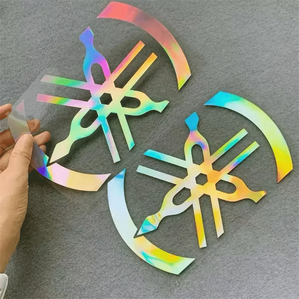 Motorcycle Reflective Laser Letter Stickers - Body Decoration Decals