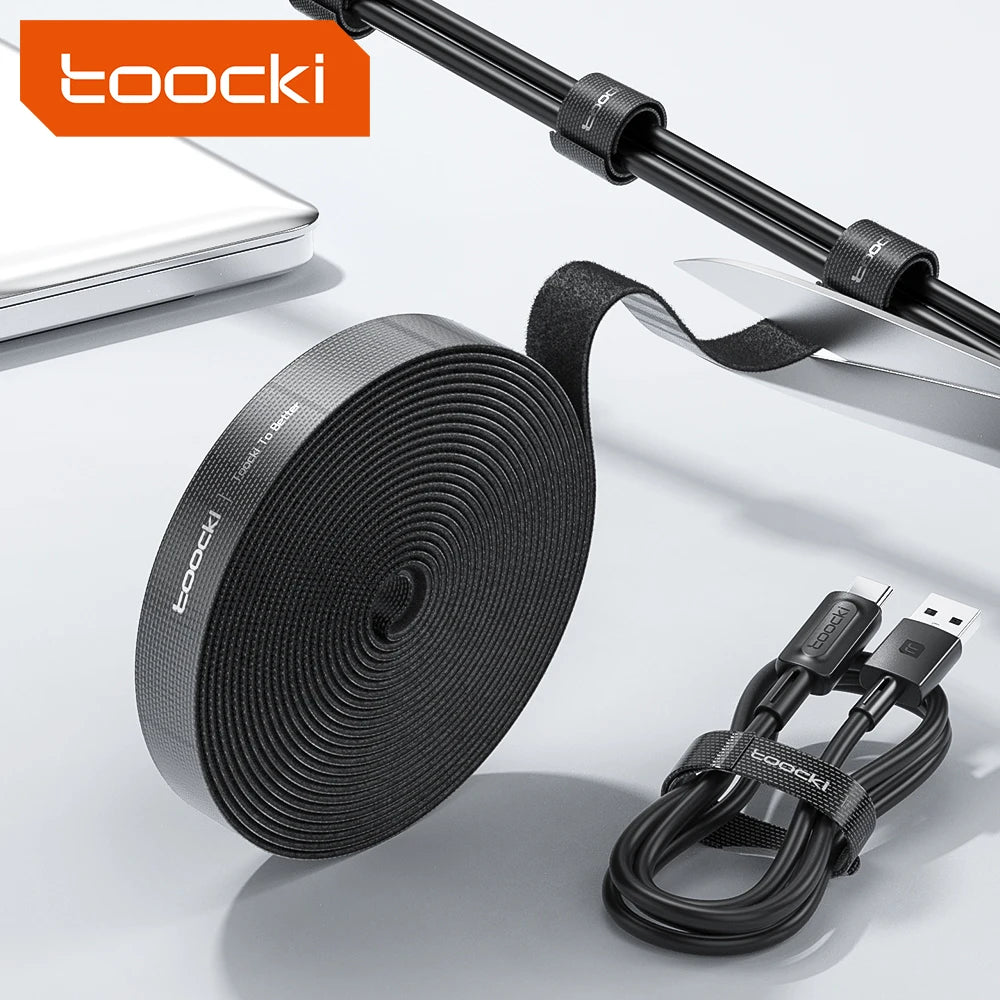 Organizador de cables - Protector de cables USB y cinta de gestión