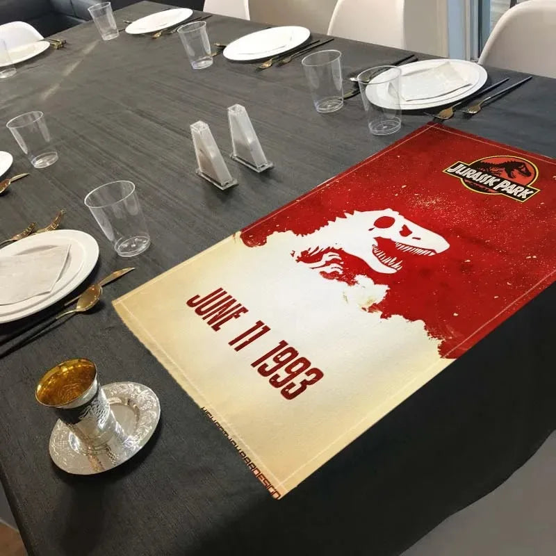 Jurassic Park Placemats - Linen Table Mats for Kids