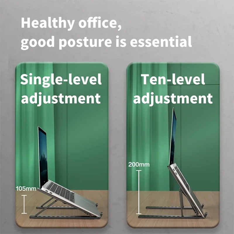 Support pliable pour ordinateur portable en ABS