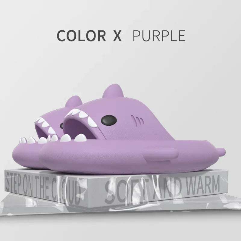 Glow-in-the-Dark Shark Slipper Sandals