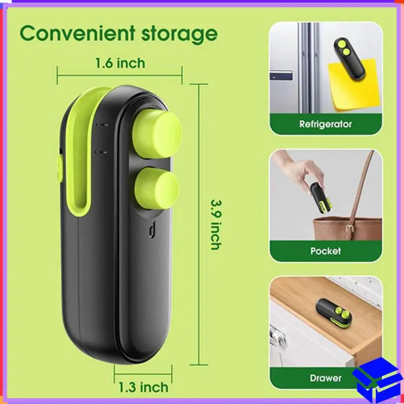 Reliable Mini Bag Sealer - Rechargeable Vacuum Sealing Machine