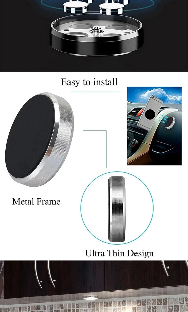 Magnetic Phone Car Holder - Universal Mount Bracket for Safe Driving