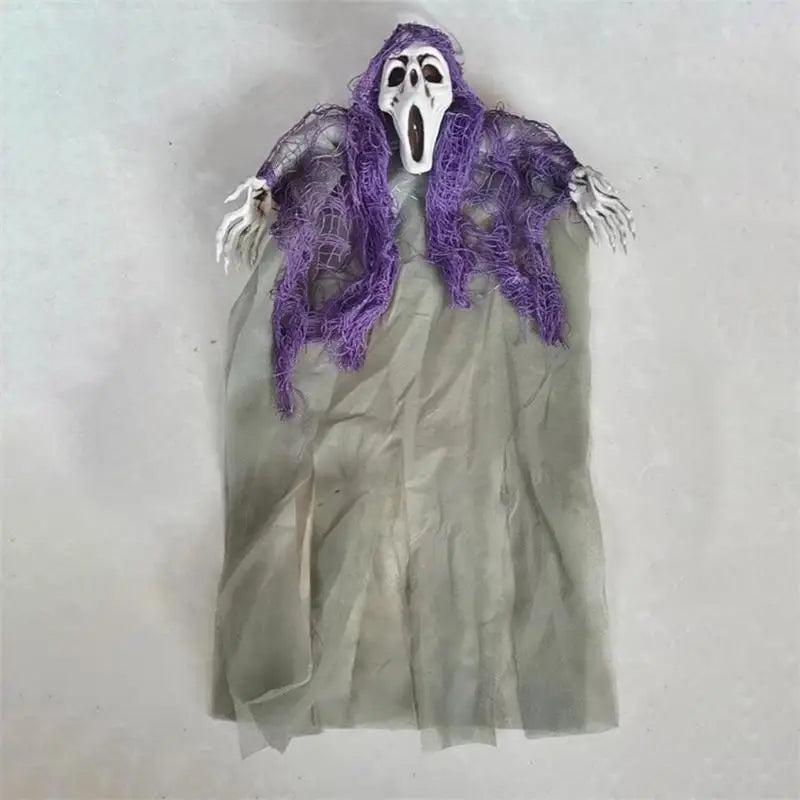 Halloween Hanging Ghost Mask Door Curtain - Haunted House Decor