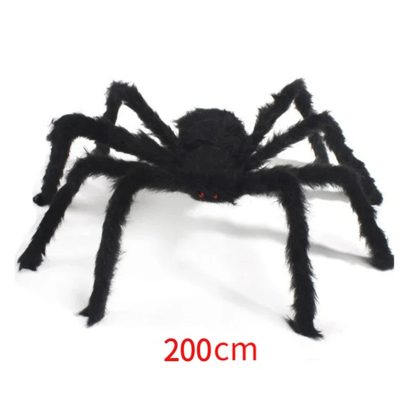 Extra Large Plush Black Spider - Halloween Decoration