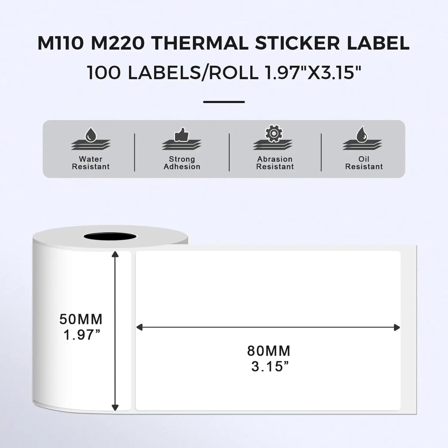 Circle Thermal Paper Stickers - Printer Compatible Labels