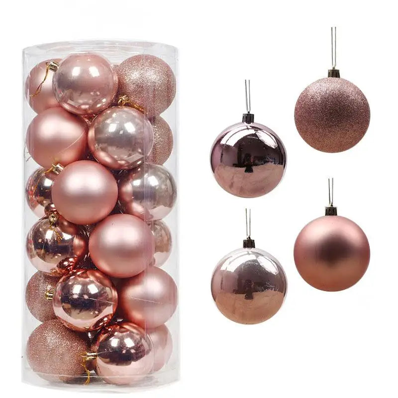 Christmas Ball Ornaments - Multicolor Electroplating Pendant Set