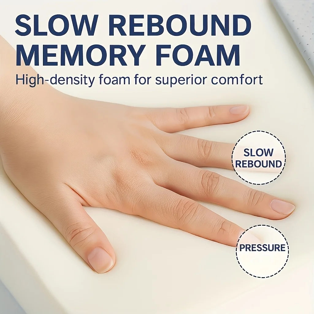 Memory Foam Seat Cushion - 3D Ergonomic Support for Car & Office