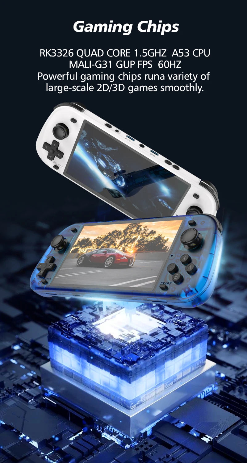 Large Screen Retro Handheld Game Console - Portable Gaming Device