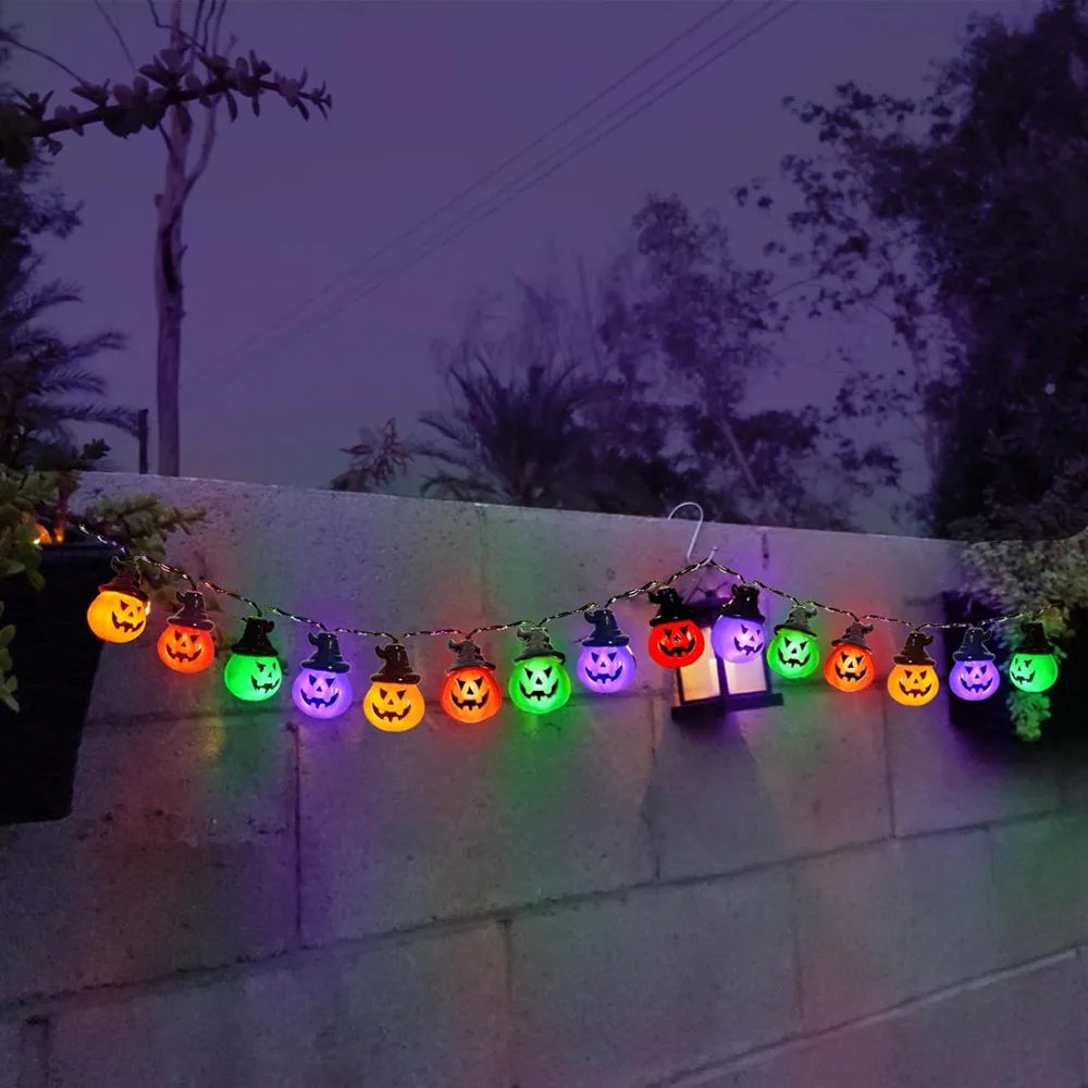 Pumpkin String Lights - RGB LED Indoor Outdoor Decoration