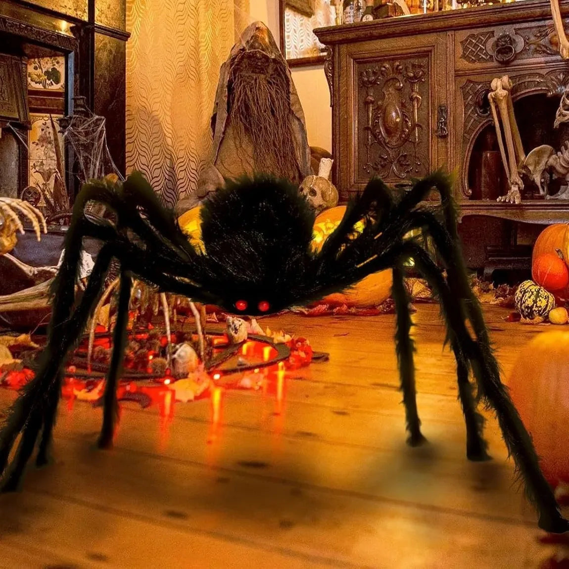 Halloween Giant Black Spider - Haunted House Decoration
