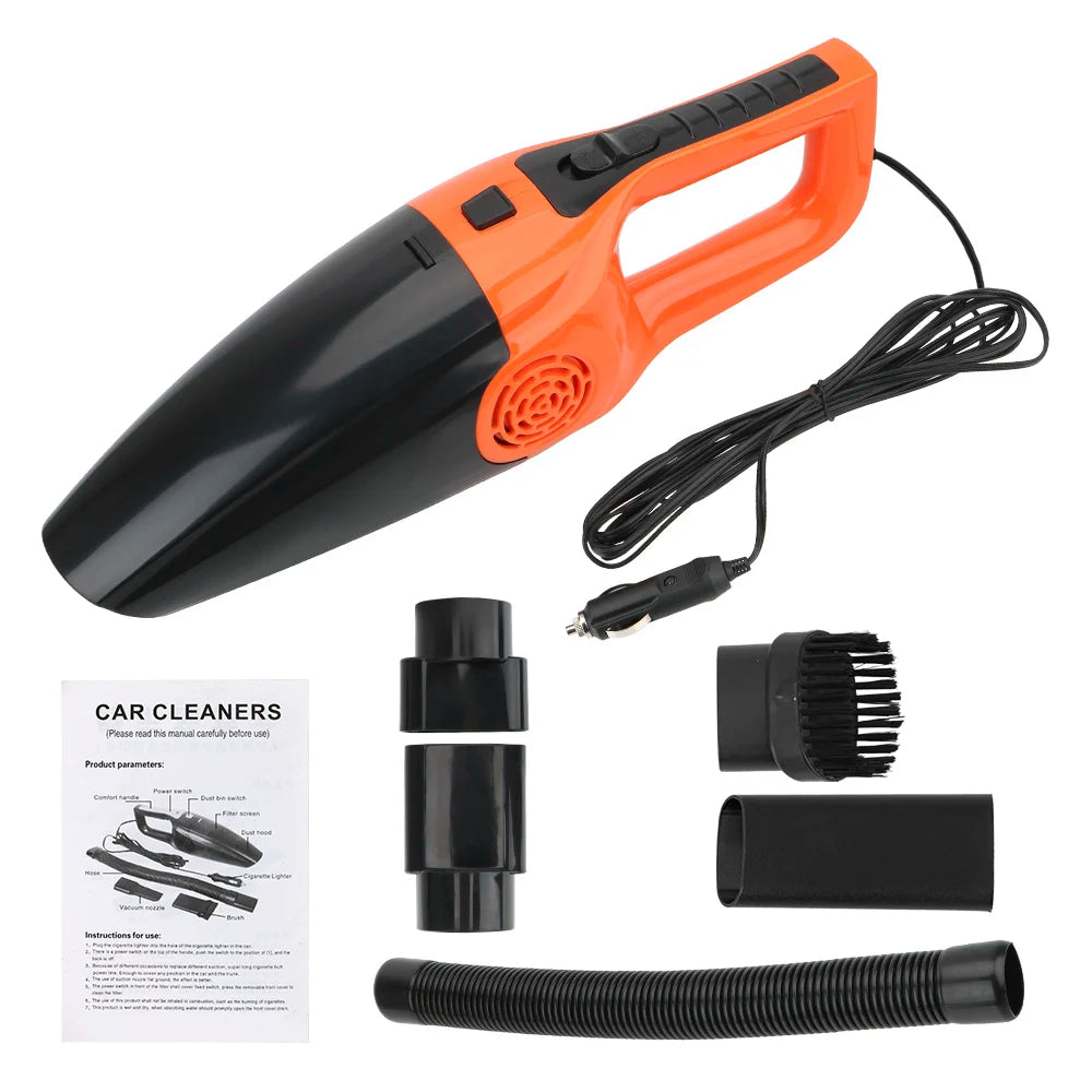 Car Vacuum Cleaner Wet & Dry - 12V 120W High Suction