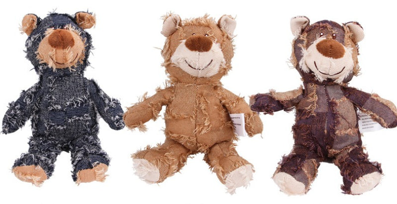 Jouet sonore en peluche pour chien - Jouet interactif en peluche pour chien