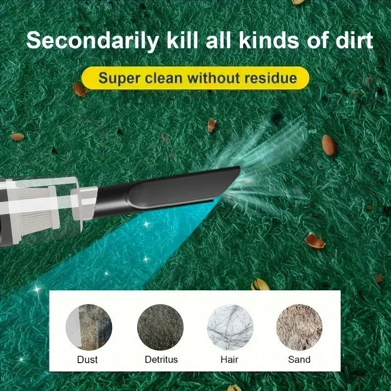 Portable Wireless Car Vacuum - Compact High-Suction Handheld