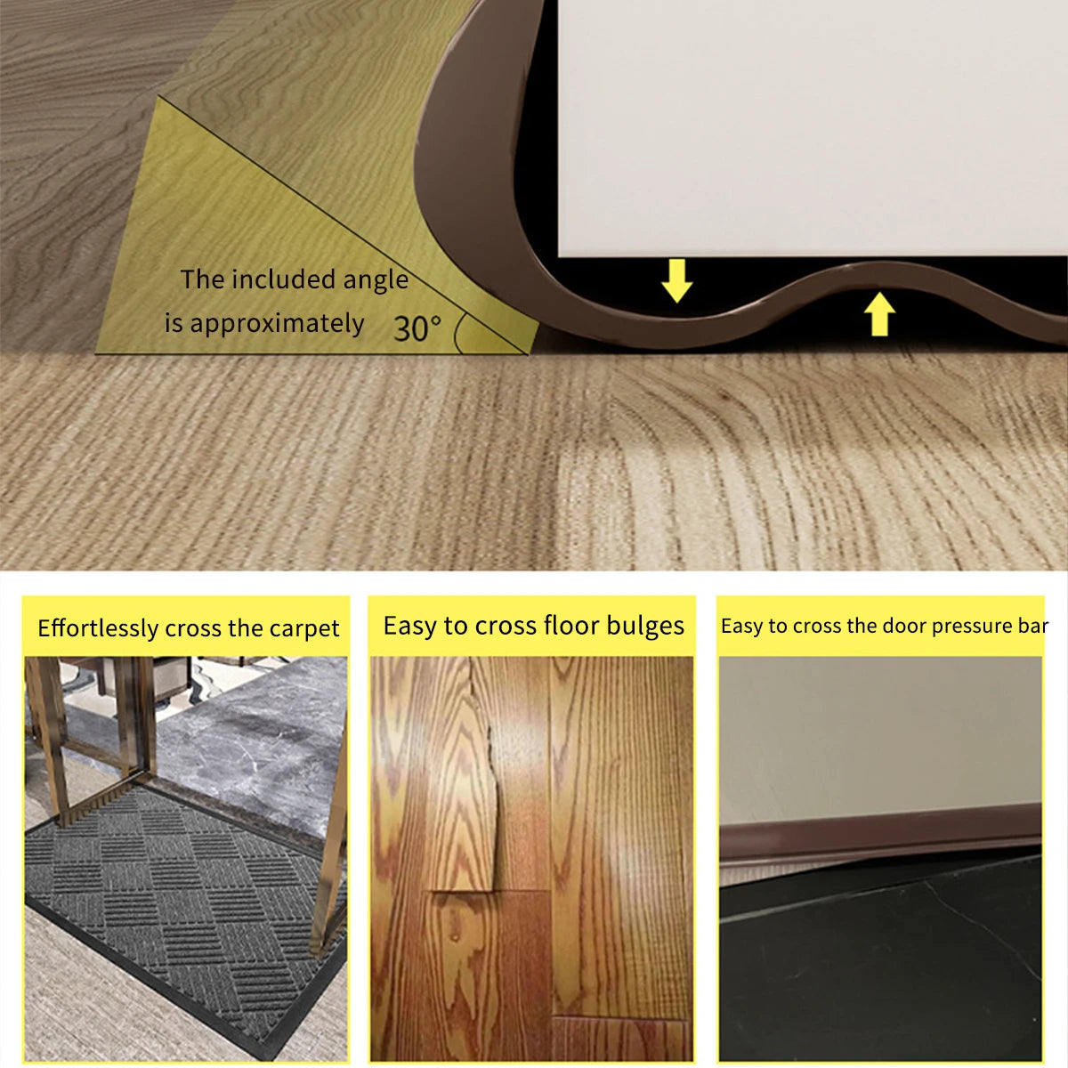 PVC Flexible Door Bottom Sealing Strip - Draft Stopper Weatherstrip