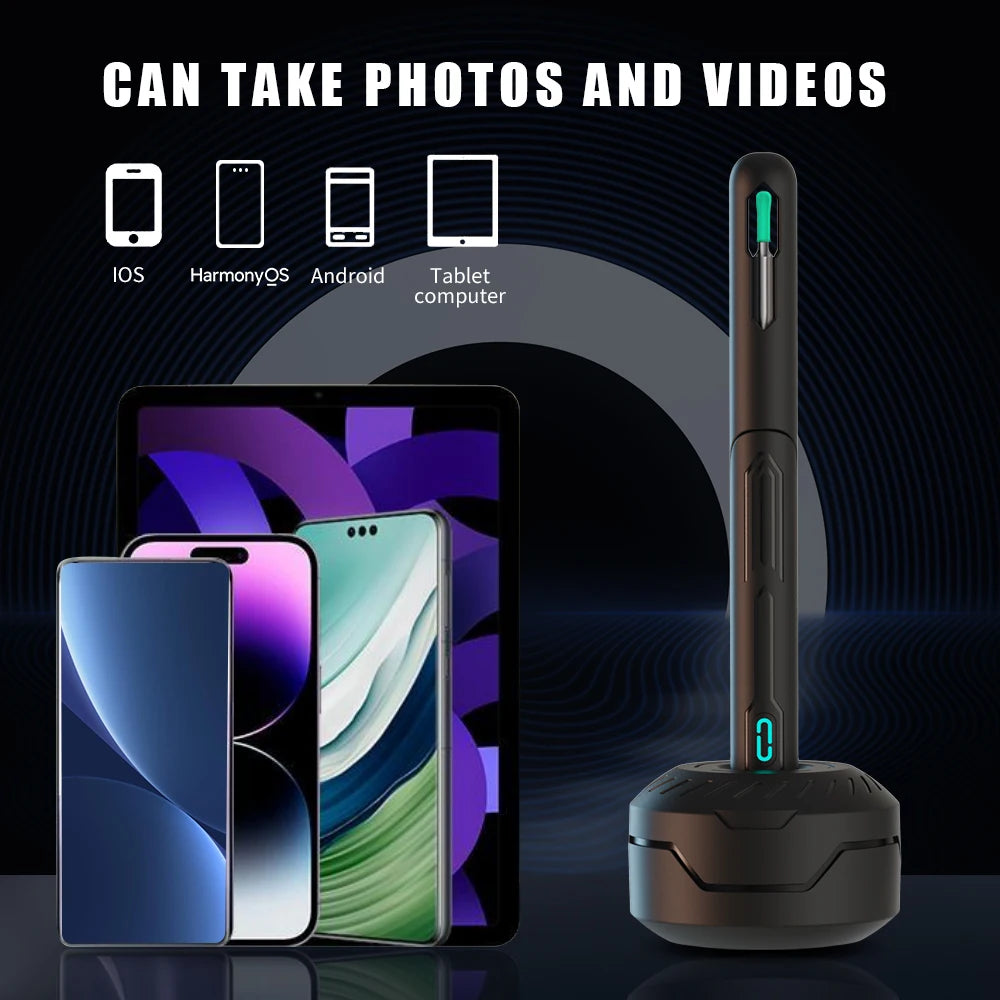 WiFi Ear Cleaner Camera - 6 LED Lights 3.6mm HD Video Otoscope