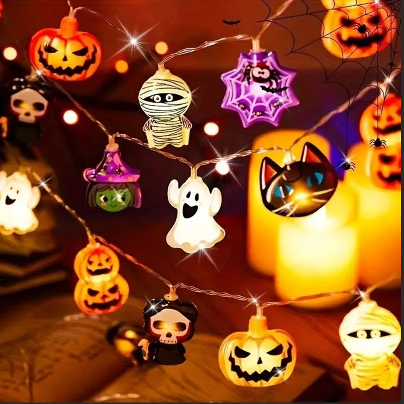 Halloween Hanging Ghost Mask Door Curtain - Haunted House Decor