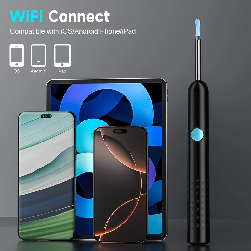Smart Visual Ear Camera HD1080P - WiFi Ear Cleaner with Case