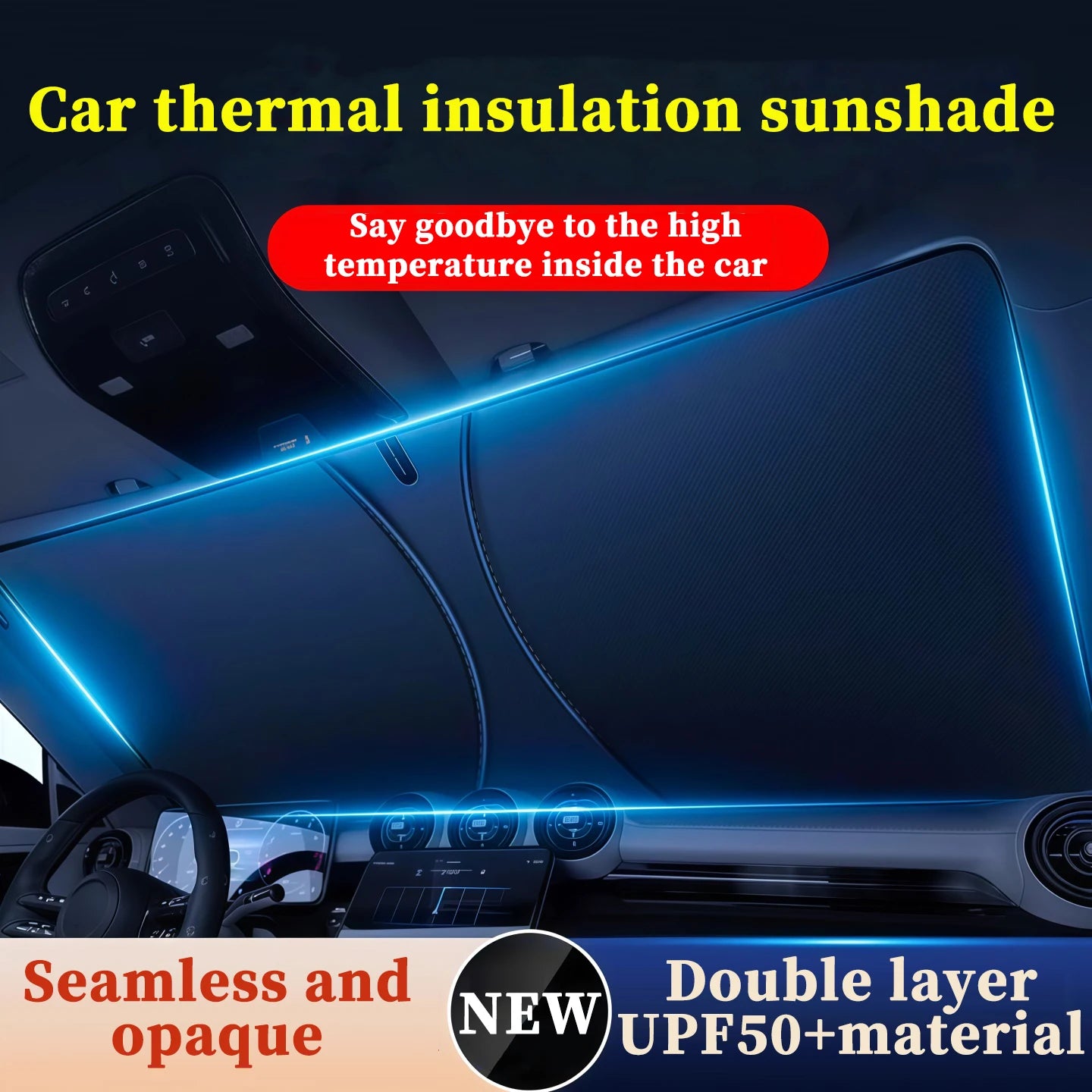 Car Sunshade - Block UV Rays, Reduce Heat