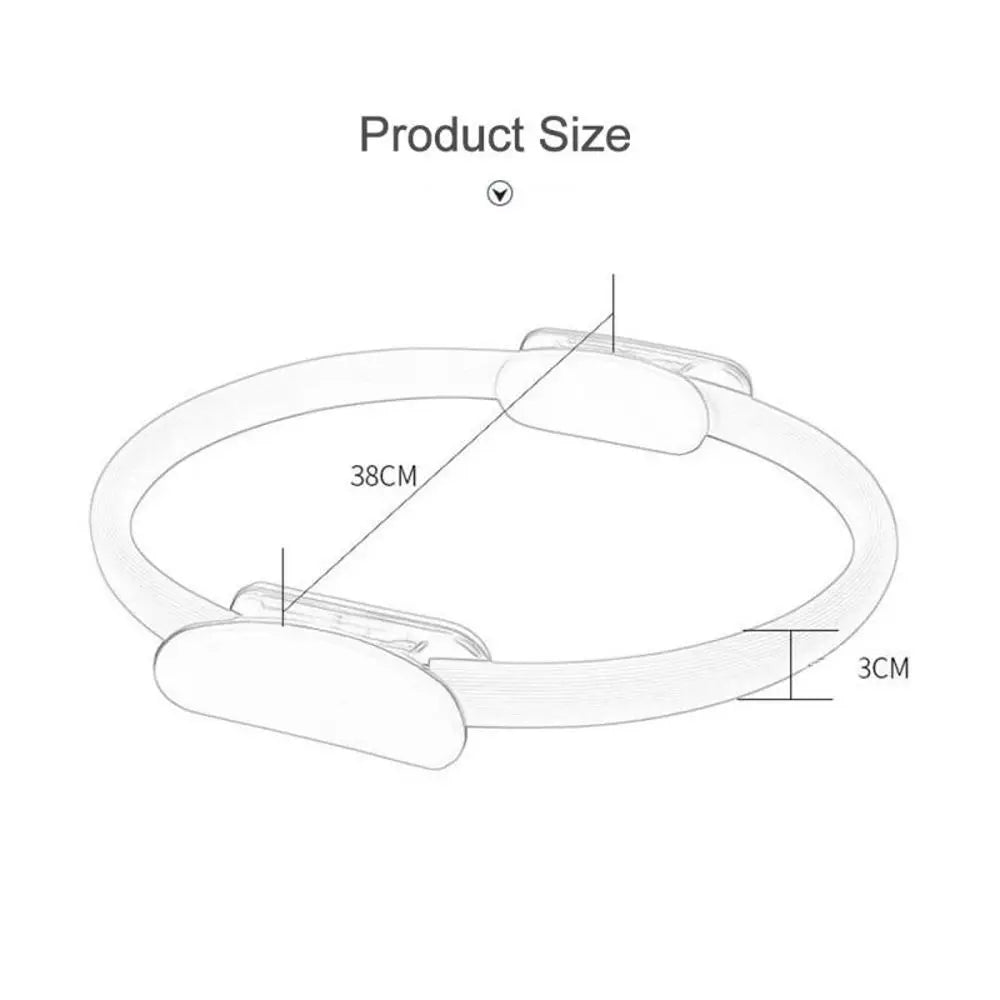 Measurement diagram of a product with dimensions labeled on a white background