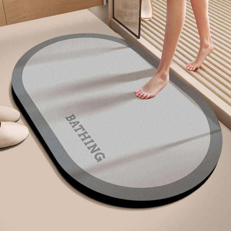 Diatomaceous Earth Bath Mat 40x60cm - Quick Dry Non-Slip Floor Mat