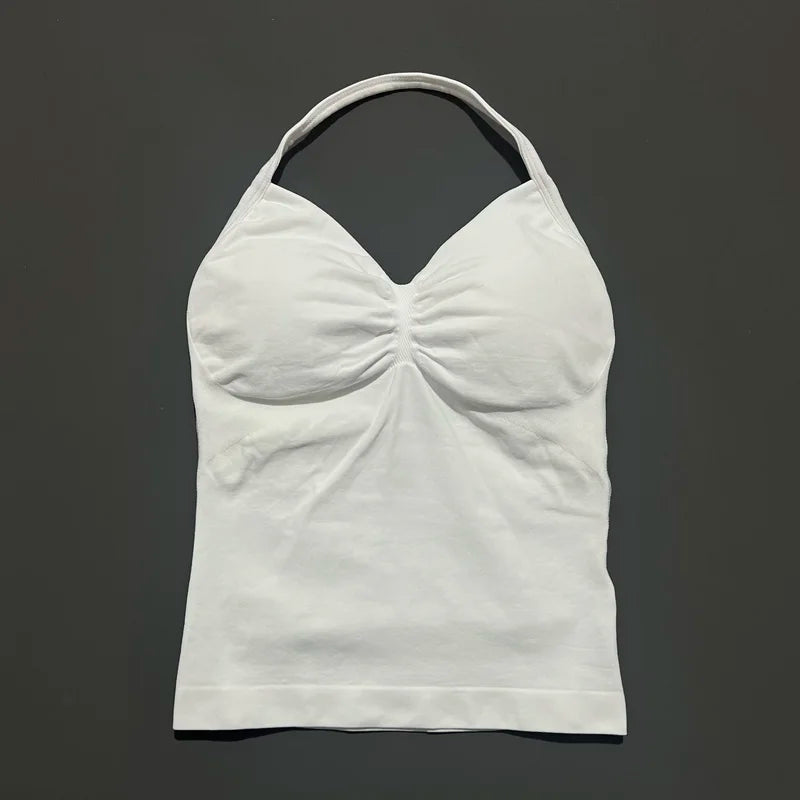 Impact Longline Strappy Sports Bra - Open Back Yoga Tank Top
