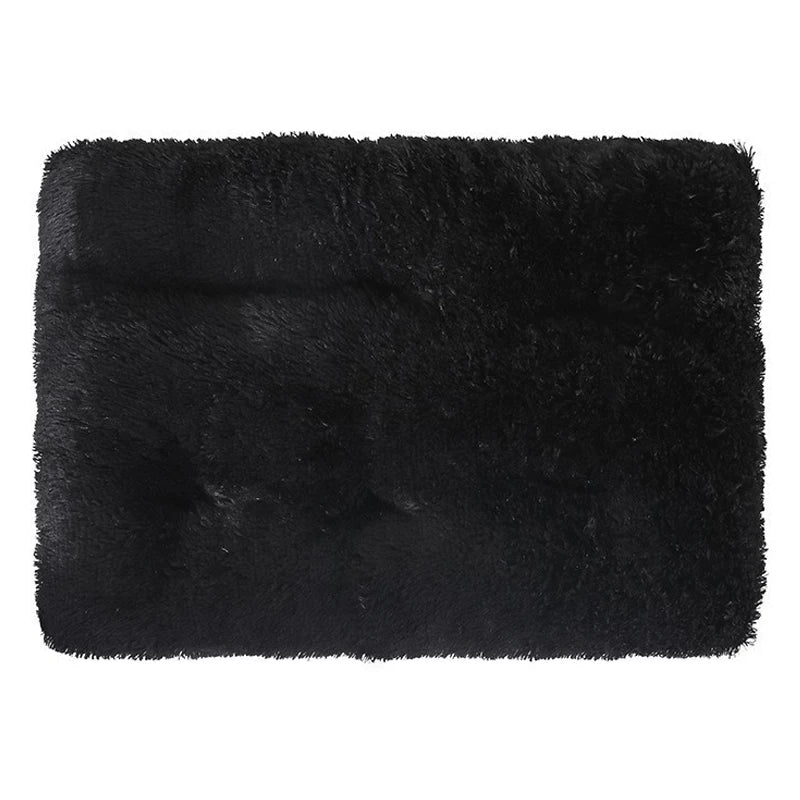 Thick Soft Pet Bed Mat - Square Plush Cushion for Dogs & Cats