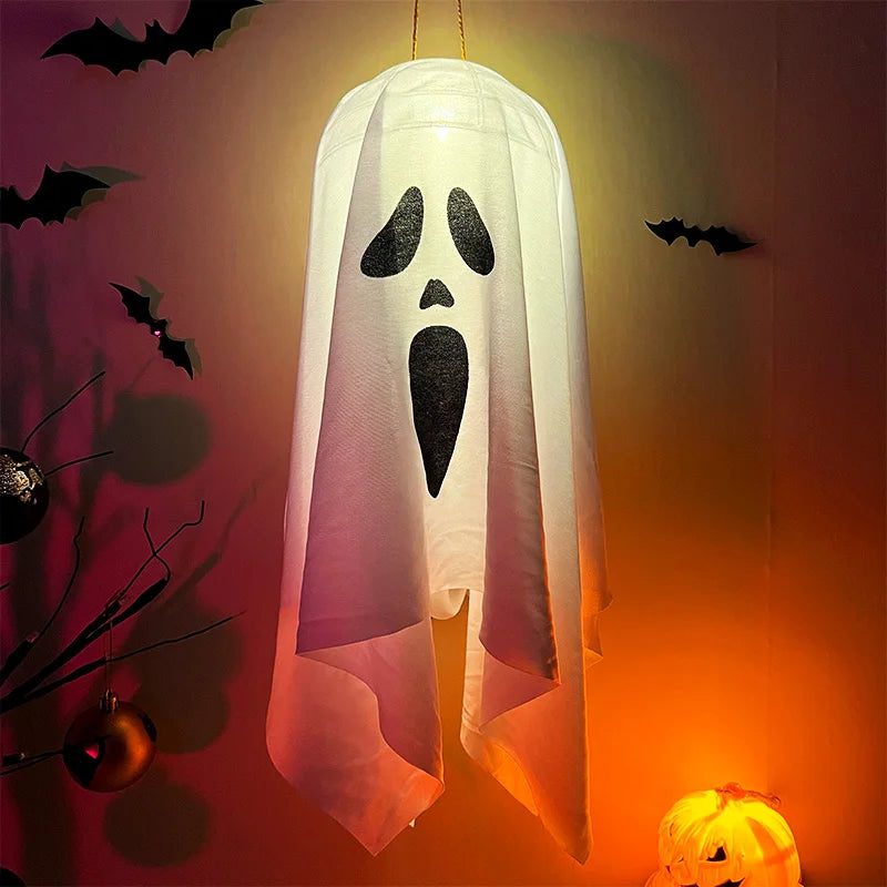 Halloween Ghost LED Light - Hanging Horror Prop Decoration