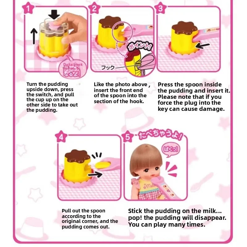 Pretend Play Pudding Toy - Food Feeding Role Play Set